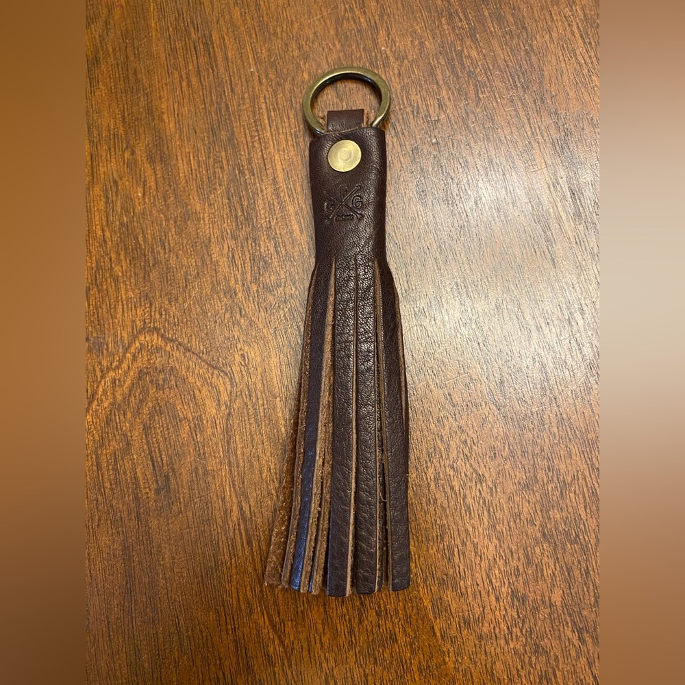 Go Forth Goods Mocha Tassel Keychain